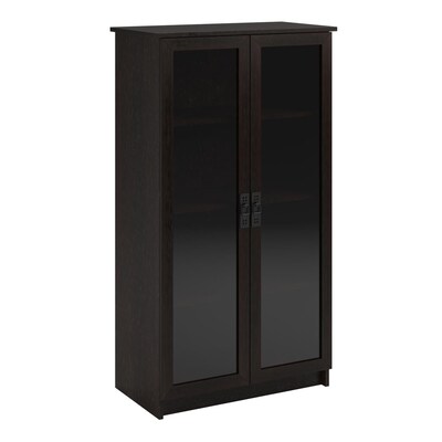 Photo 1 of Ameriwood Home Quinton Point Bookcase with Glass Doors, Espresso