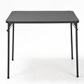 COSCO Products 34 Square Resin Top Folding Table, Black (14436BLK1E)