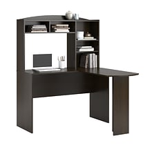 Altra Sutton 48 L Computer Desk with Hutch, Espresso (9883303COM)