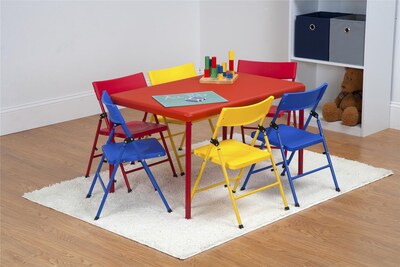 Safety First 7 Piece Children’s Juvenile Set with Folding Chairs and Table (37372RED1E)
