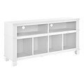 Ameriwood Home Woodcrest MDF TV Stand, White, For TVs up to 55 (1820096COM)