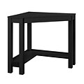 Ameriwood Home Parsons 40W Corner Desk, Black (9896496COM)