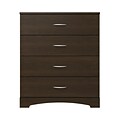 Ameriwood Home Crescent Point 4 Drawer Dresser, Espresso (5977303COM)