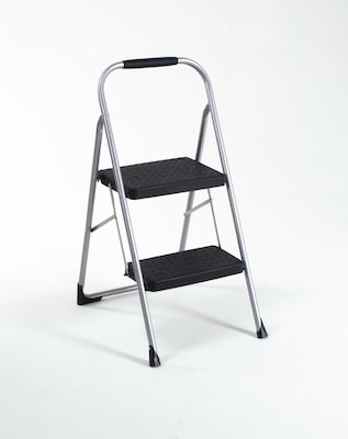 Cosco Two Step Big Step Folding Step Stool with Rubber Hand Grip (11308PBL1E)