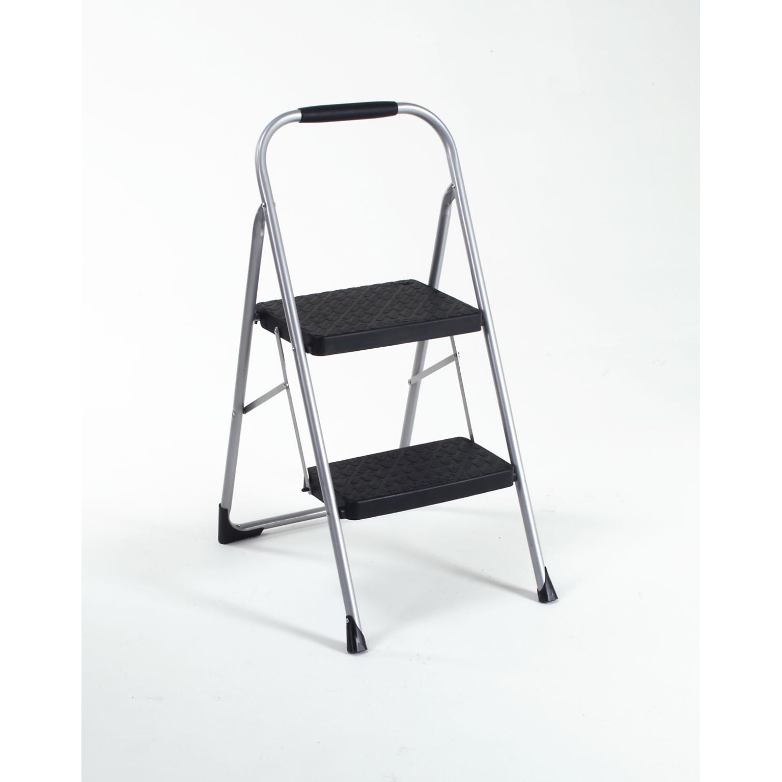 Cosco Two Step Big Step Folding Step Stool with Rubber Hand Grip (11308PBL1E)