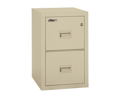 FireKing Small Office/Home Office 2-Drawer Vertical File Cabinet, Fire Resistant, Letter/Legal, Parc