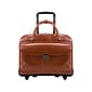 McKleinUSA W Series LAKEWOOD Ladies' Leather Check-Point Friendly Briefcase, Brown (96614)