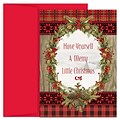 JAM Paper® Christmas Cards Boxed Set, Woodland Christmas, 18/Pack