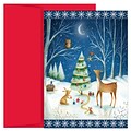 JAM Paper® Christmas Cards Boxed Set, Creatures Great And Small, 18/Pack