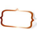 JAM Paper® Ornate Wedding Table Place Cards, 3 1/4 x 4, Copper Foil Border, 24 Placecards/Pack