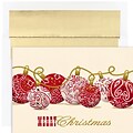 JAM Paper® Christmas Cards Boxed Set, Bandana Ornaments, 18/Pack