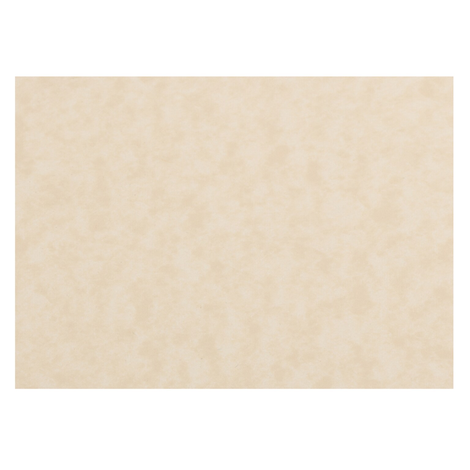 JAM Paper® Blank Flat Note Cards, 3 1/2 x 4 7/8 (Fits in 4bar A1 Envelopes), Natural Parchment, 50/pack