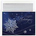 JAM Paper® Christmas Cards Boxed Set, Holiday Snowflake, 18/Pack
