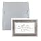 JAM Paper® Thank You Card Sets, Silver Border Cards with Silver Stardream Envelopes, 25/Pack