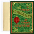 JAM Paper® Christmas Cards Boxed Set, Christmas Wishes, 18/Pack