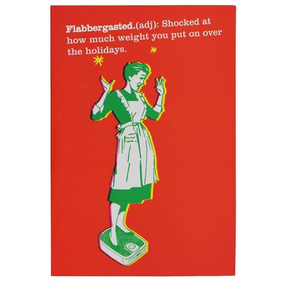 JAM Paper® Christmas Cards Boxed Set, Flabbergasted Vintage, 10/Pack