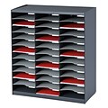 Paperflow Master Literature Organizer, 36 Compartment, Charcoal/Grey (803.11)