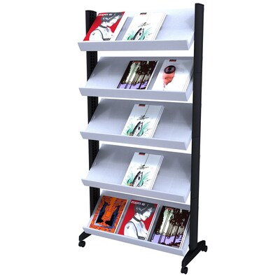 Paperflow easyDisplay Single Sided "XL" Literature Display, Grey (255N.02)