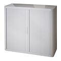 Paperflow easyOffice Storage Cabinet, 41 Tall with Two Shelves, Grey (EE000005)