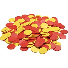 Didax Plastic Two-Color Counters, Red/Yellow, Grades K-8 (DD-2503)