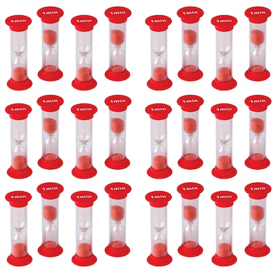 Teacher Created Resources 1 Minute Sand Timers, Mini, Pack of 6 (TCR20753BN)