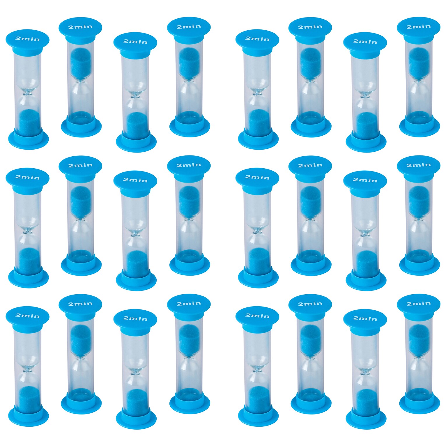 Teacher Created Resources 2 Minute Sand Timers, Mini, Pack of 6 (TCR20945BN)