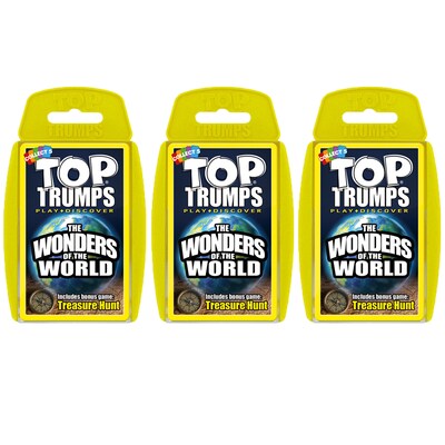 Top Trumps Wonders of the World Card Game, 3 Packs (TPU002289BN)