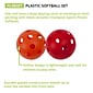 Plastic Balls, Softball size, Set of 6