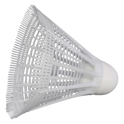 Champion Sports Plastic Indoor Shuttlecocks, White, 6 per Tube, Bundle of 12 Tubes (CHSSHP15)