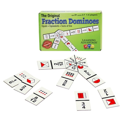 Learning Advantage The Original Fraction Dominoes, Grades 3-7 (CRE4080)