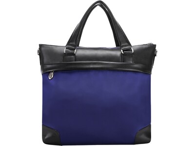 McKleinUSA N Series EASTWARD Nylon Slim Briefcase, Navy/Black (18397)