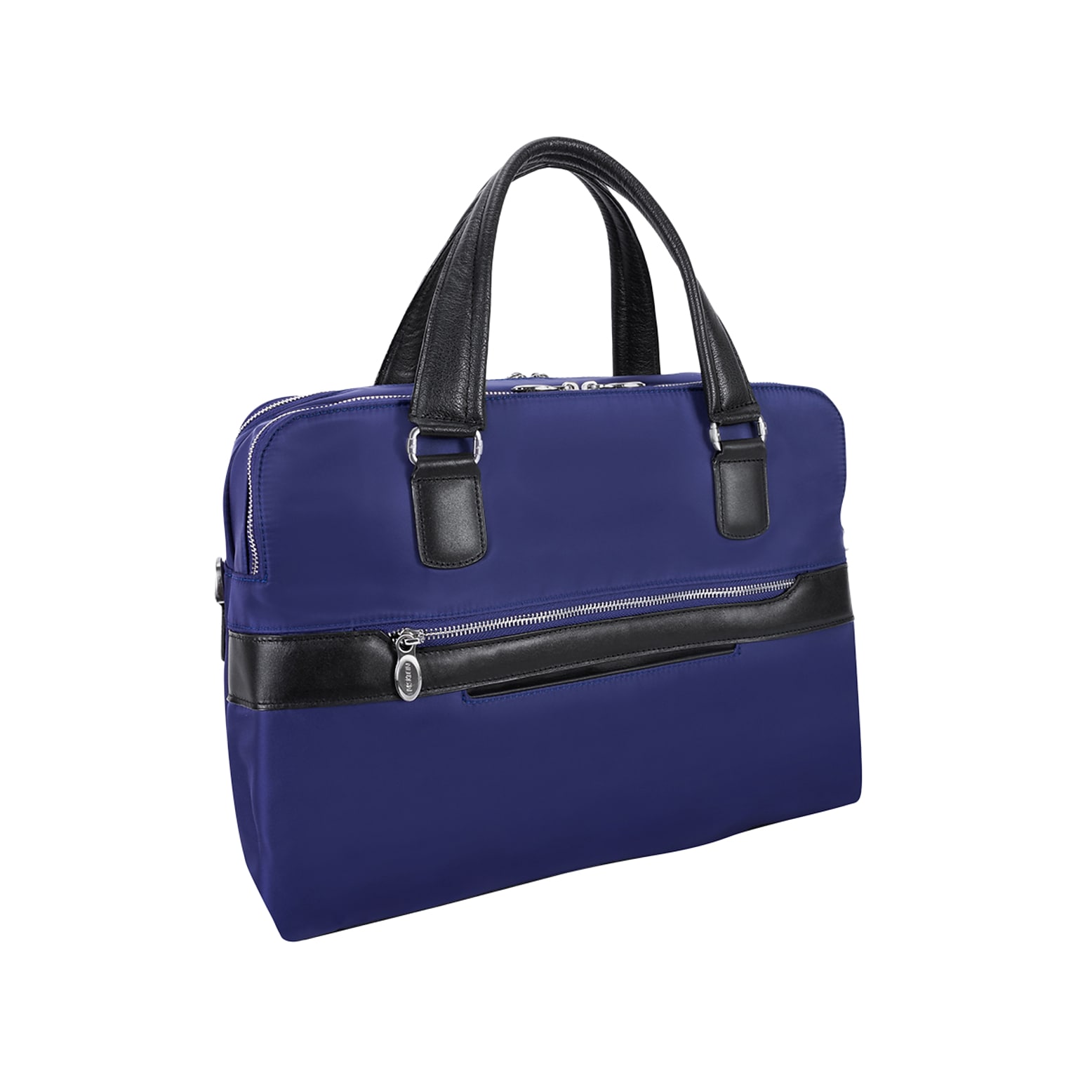 McKleinUSA N Series HARTFORD Nylon Dual Compartment Briefcase, Navy (18587)