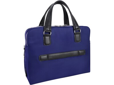 McKleinUSA N Series HARTFORD Nylon Dual Compartment Briefcase, Navy (18587)