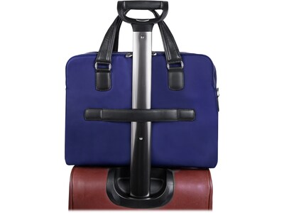 McKleinUSA N Series HARTFORD Nylon Dual Compartment Briefcase, Navy (18587)