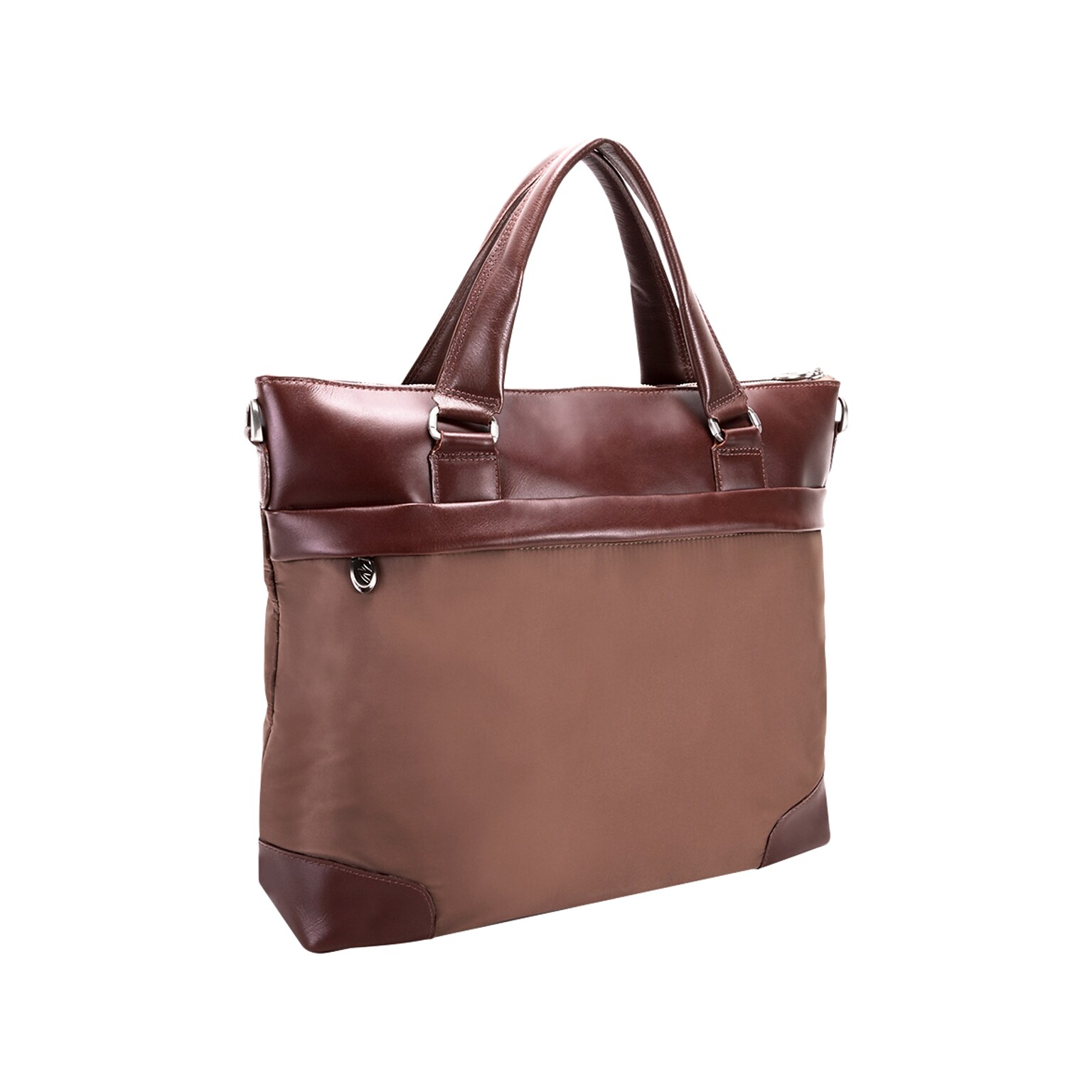 McKleinUSA N Series EASTWARD Nylon Slim Briefcase, Khaki (18394)