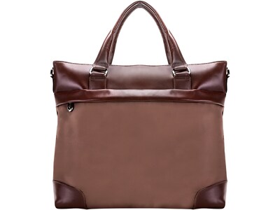 McKleinUSA N Series EASTWARD Nylon Slim Briefcase, Khaki (18394)