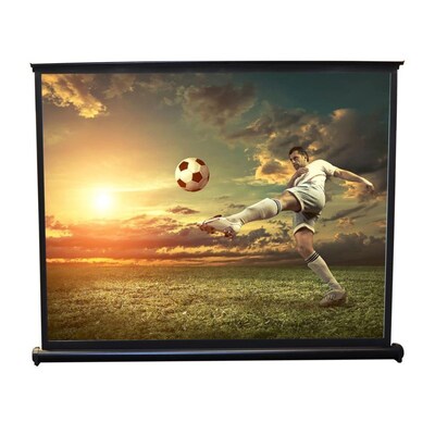 Pyle 50-inch Projector Viewing Display Screen, 9359914M Manual Retractable Pull-Out Style