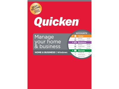 Quicken Home & Business for 1 User, Windows, DVD (170264)
