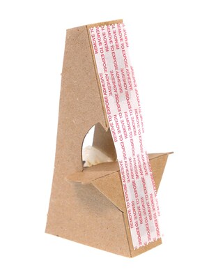 Uline Stick-on Double Wing Easel Backs, Size 5, Kraft, Pack of 50 (PK50-S15487K)