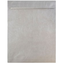 JAM Paper Open End #13 Catalog Envelope, with Peel & Seal Closure 10 x 13, Silver, 25/Pack (V02138