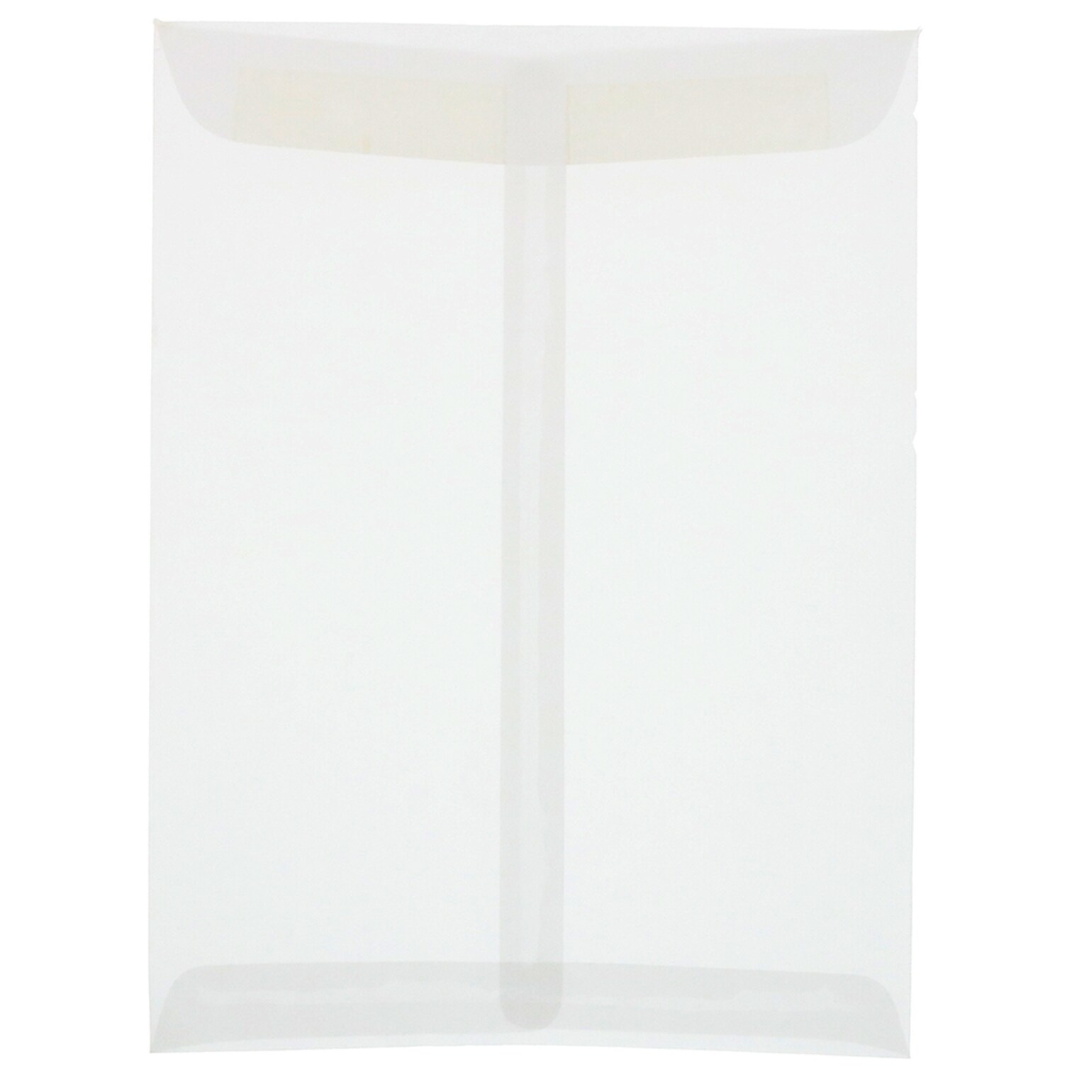 JAM Paper 10 x 13 Open End Catalog Translucent Vellum Envelopes, Clear, 25/Pack (2851379)
