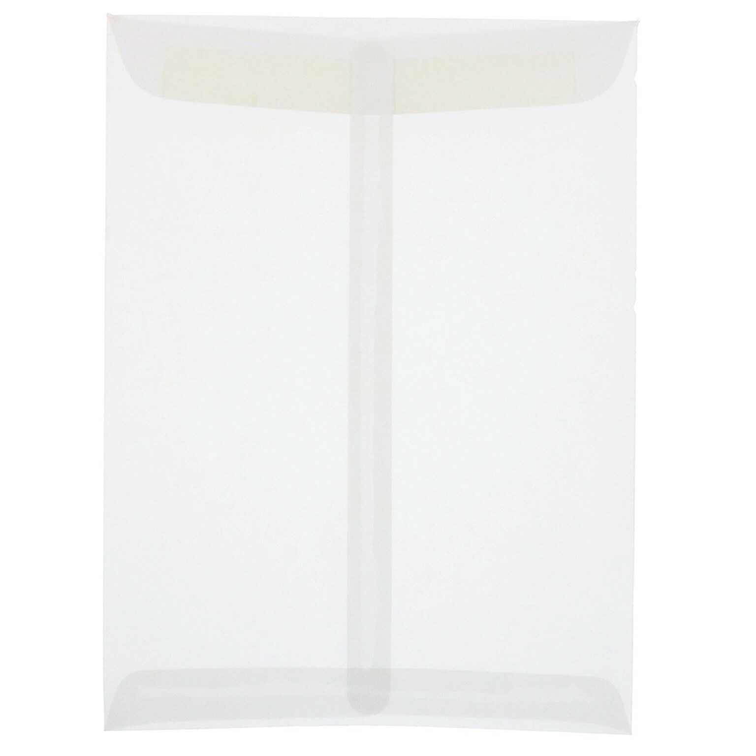 JAM Paper 10 x 13 Open End Catalog Translucent Vellum Envelopes, Clear, 25/Pack (2851379)