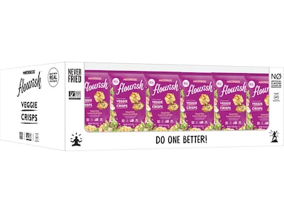 PopCorners Flourish Veggie Crisp Snack Mix, Toasted Cauliflower, 0.75 oz., 24/Carton (402372)