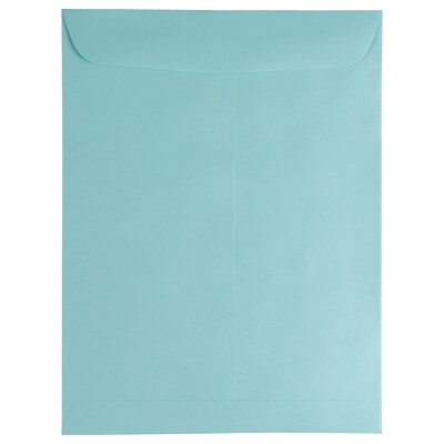 JAM Paper 9 x 12 Open End Catalog Envelopes, Aqua Blue, 25/Pack (31287530)