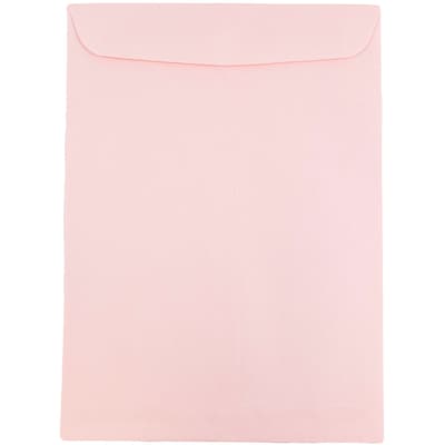 JAM Paper 6 x 9 Open End Catalog Envelopes, Baby Pink, 10/Pack (51285797B)