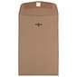JAM Paper 6 x 9 Open End Catalog Envelopes with Clasp Closure, Brown Kraft Paper Bag, 100/Pack (563120844B)