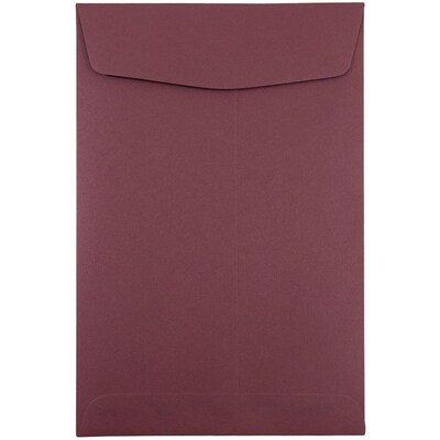 JAM Paper 6 x 9 Open End Catalog Envelopes, Burgundy, 10/Pack (51285795B)