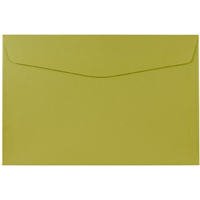JAM Paper® 6 x 9 Booklet Envelopes, Chartreuse Green, 25/Pack (21512978)
