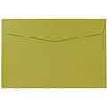 JAM Paper® 6 x 9 Booklet Envelopes, Chartreuse Green, 25/Pack (21512978)