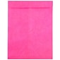 JAM Paper 10 x 13 Tear-Proof Open End Catalog Envelopes, Fuchsia Pink, 10/Pack (V021380B)